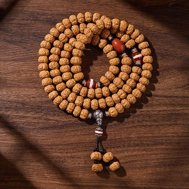 Armband Bodhi-Samen Dzi-Perle – Glück