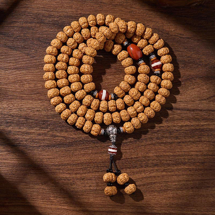 Armband Bodhi-Samen Dzi-Perle – Glück