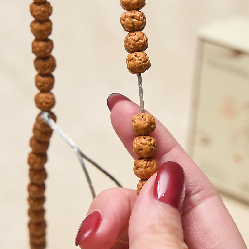 Mala Bodhi – Wohlstand Harmonie Perlen Hand getragen natürliche Samen Schmuck