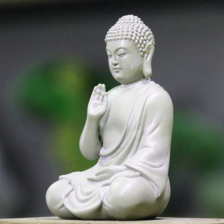 Buddha Figur Klein Meditation Harz Deko