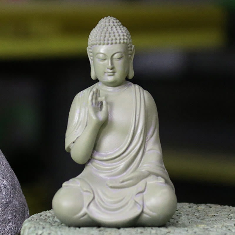 Buddha Figur Klein Meditation Harz Feng Shui