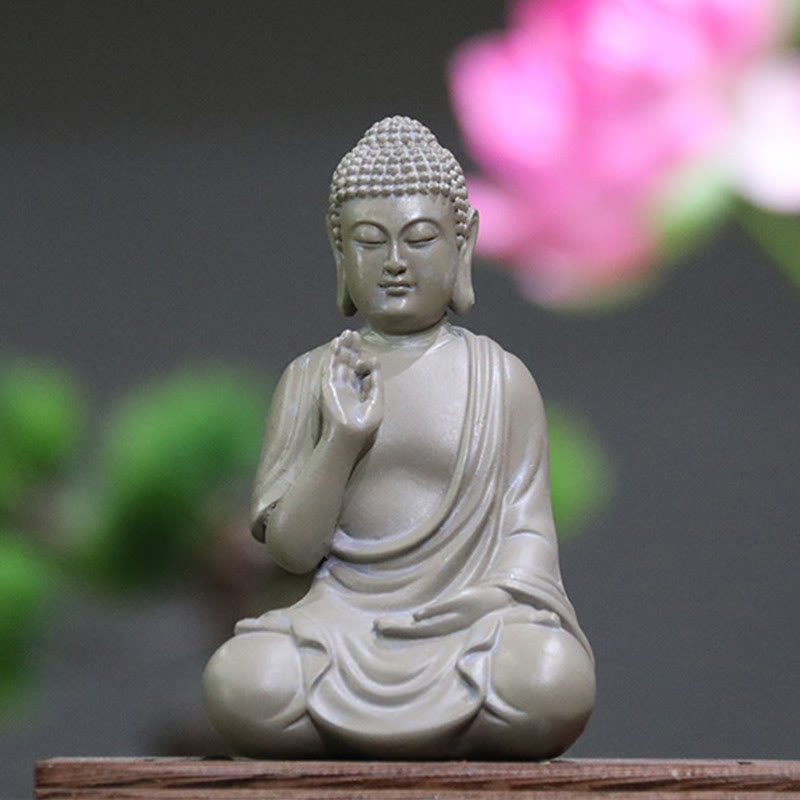 Buddha Figur Klein Meditation Harz