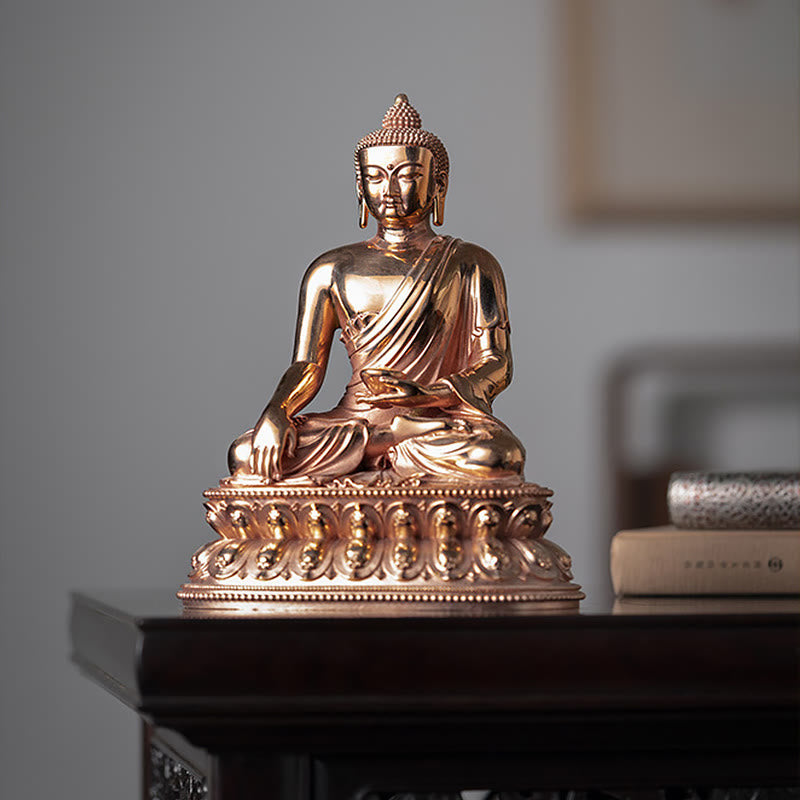 Buddha Gautama Shakyamuni Kupfer Serenität Geschenk