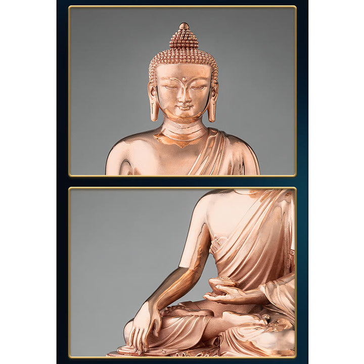 Buddha Gautama Shakyamuni Kupfer Serenität Statue