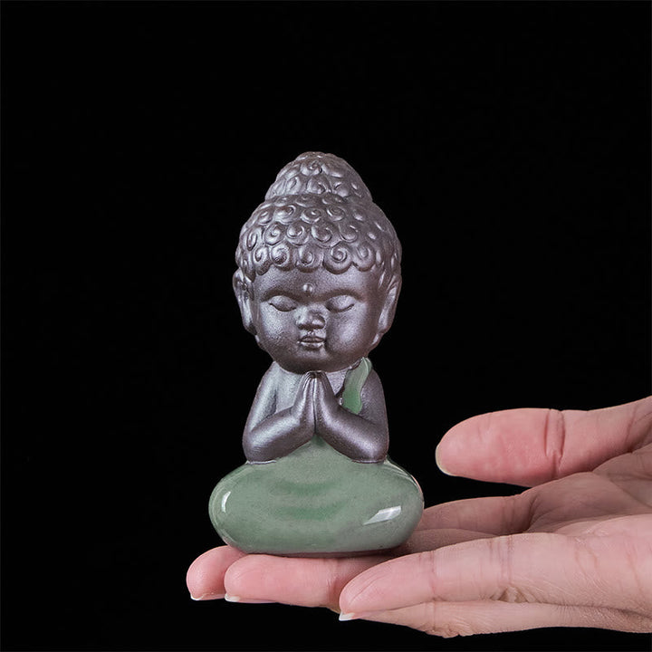 Buddha Meditation Mönch Keramik Gebet Wohnzimmer