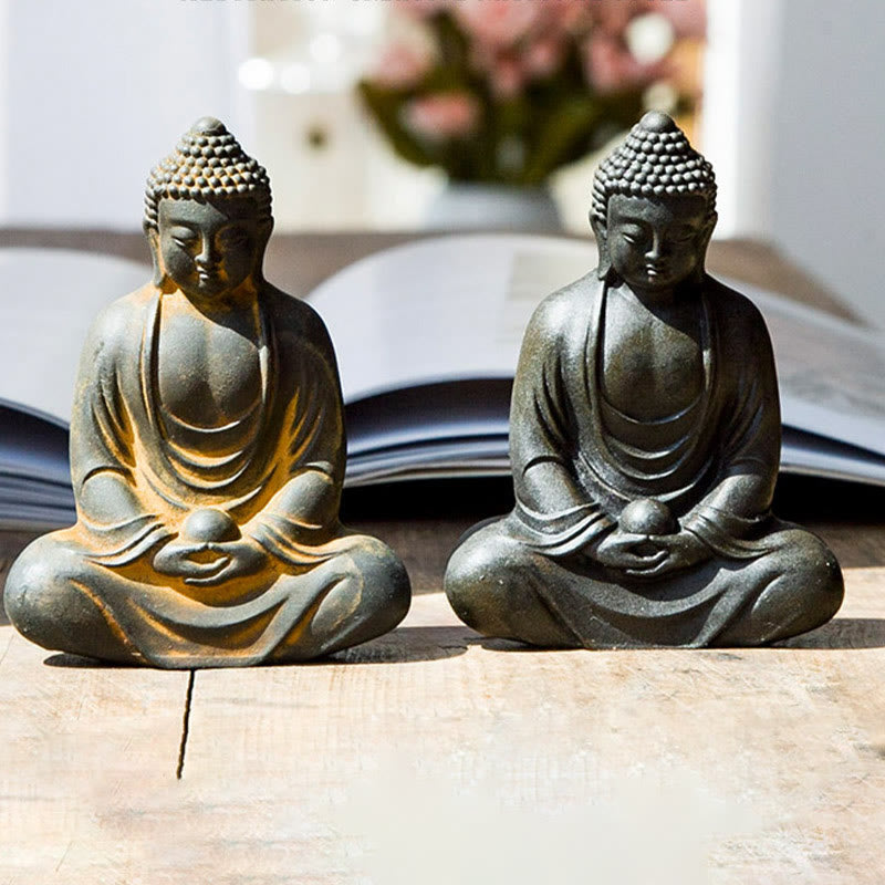 Buddha Meditation Tibetisch Rost Feng Shui