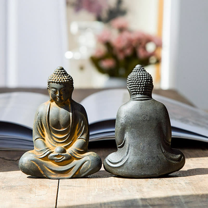 Buddha Meditation Tibetisch Rost Geschenk