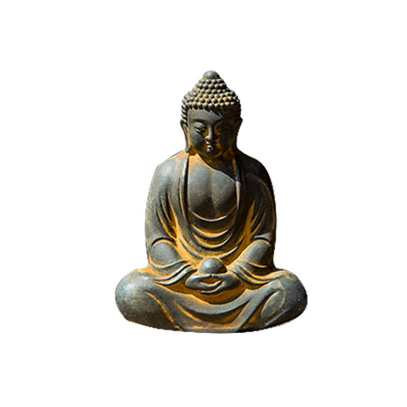 Buddha Meditation Tibetisch Rost Statue