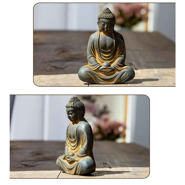 Buddha Meditation Tibetisch Rost Wohnzimmer