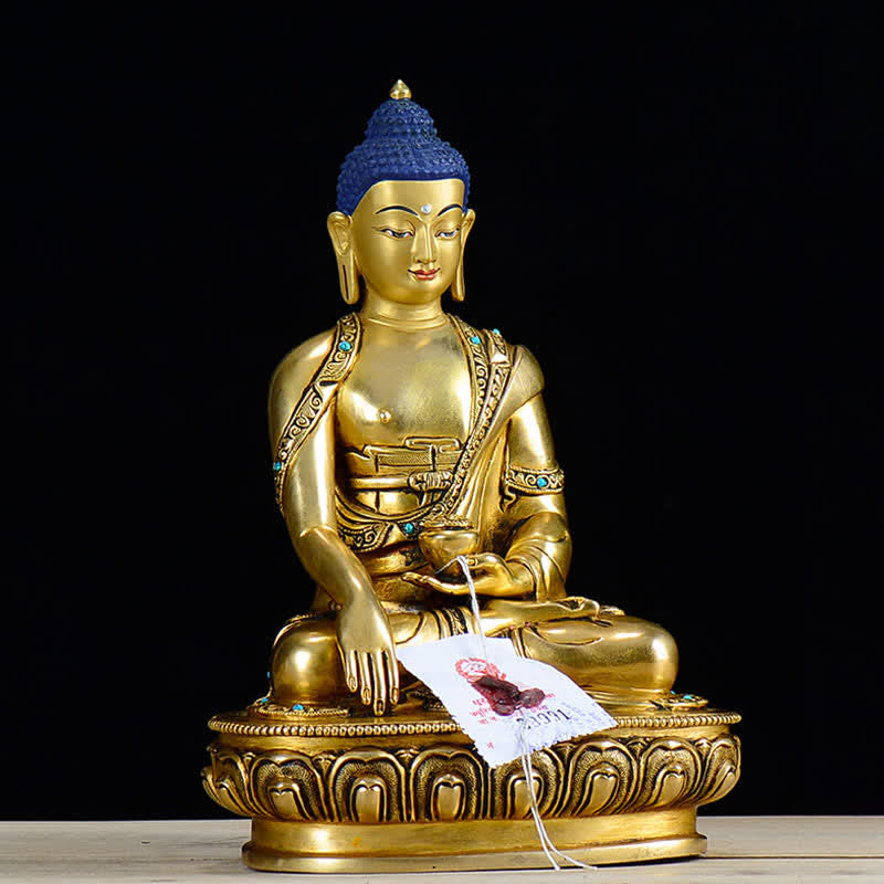 Buddha Shakyamuni Kupfer Mitgefühl Feng Shui