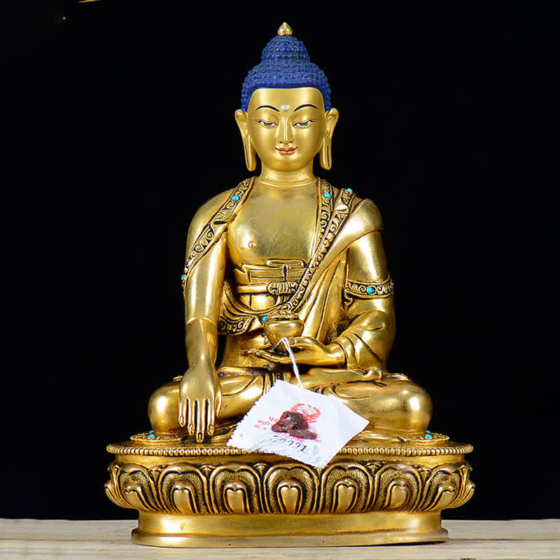 Buddha Shakyamuni Kupfer Mitgefühl Glücksbringer
