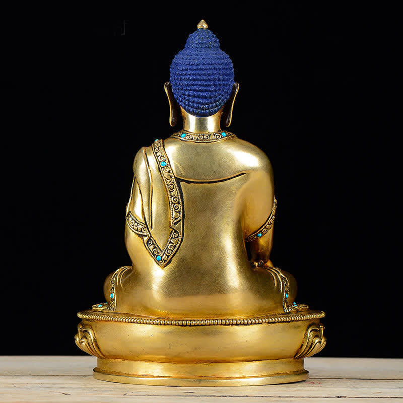 Buddha Shakyamuni Kupfer Mitgefühl Wohnzimmer