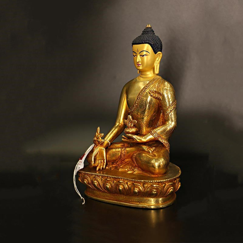 Buddha Shakyamuni Medizin Kupfer Mitgefühl Deko