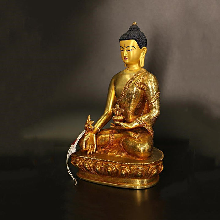 Buddha Shakyamuni Medizin Kupfer Mitgefühl Deko