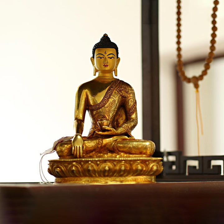 Buddha Shakyamuni Medizin Kupfer Mitgefühl Glücksbringer