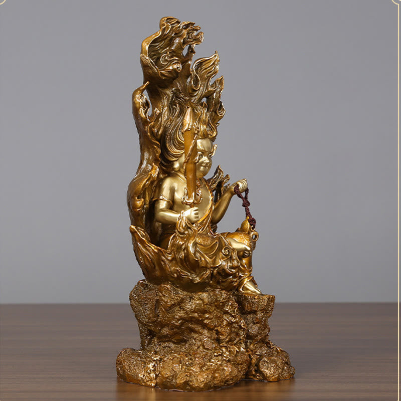 Buddha Statue Acalanatha Kupfer Serenität Feng Shui