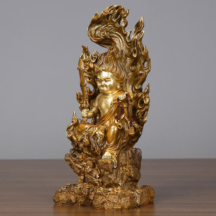 Buddha Statue Acalanatha Kupfer Serenität Geschenk