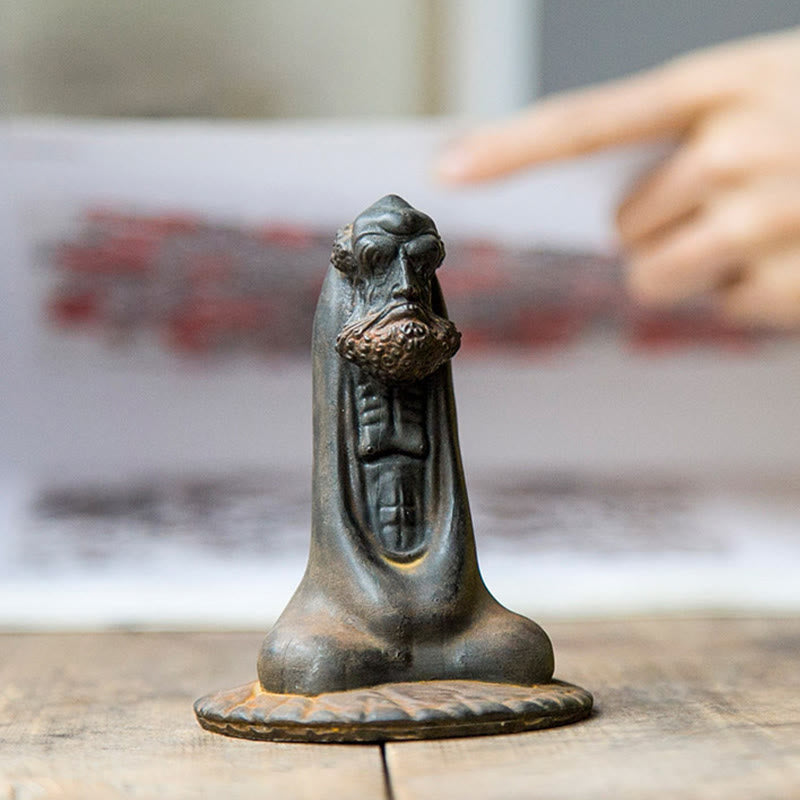 Buddha Statue Bodhidharma Eisen Rost Symbol