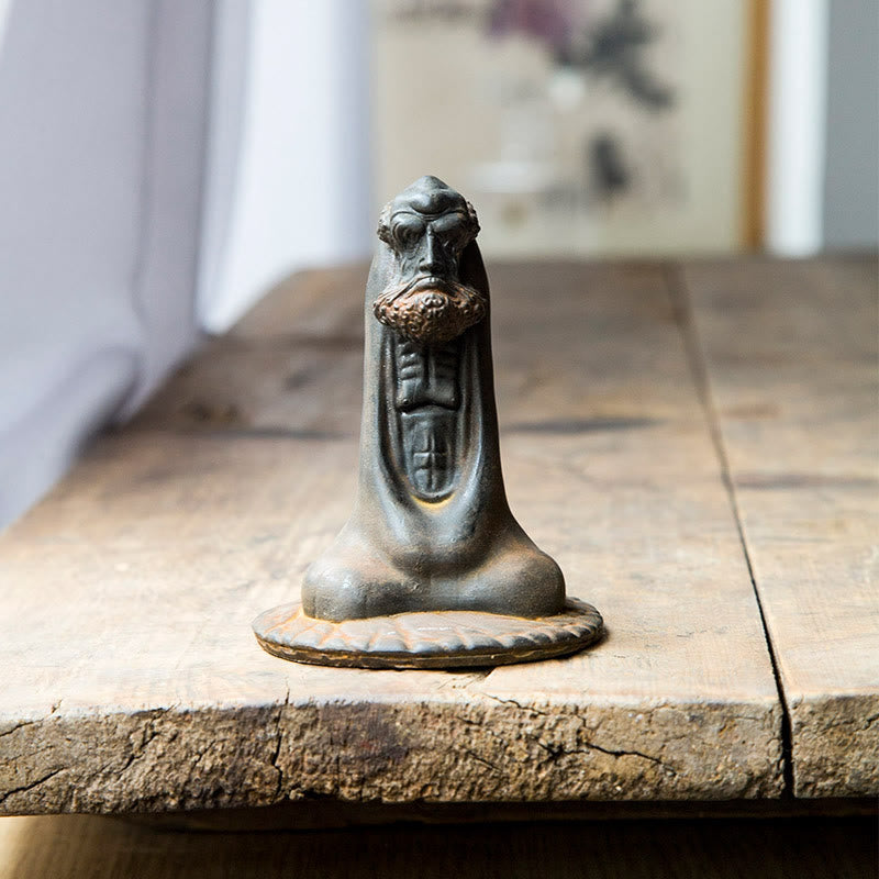 Buddha Statue Bodhidharma Eisen Rost