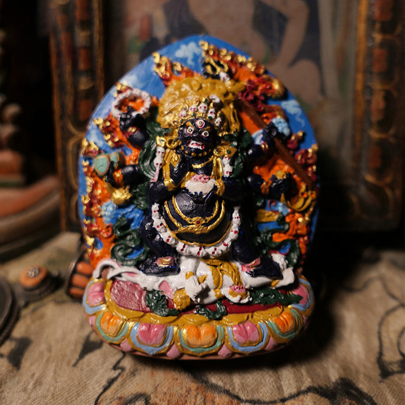Buddha Statue Daikokuten Mini Ton Wohlstand