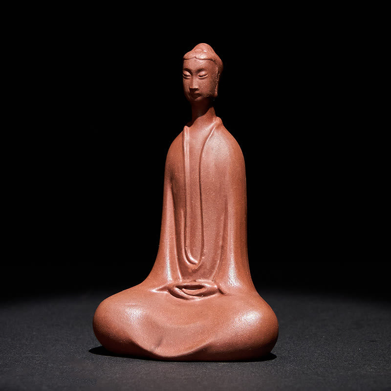 Buddha-Statue Formlos Lila Ton Serenität Deko