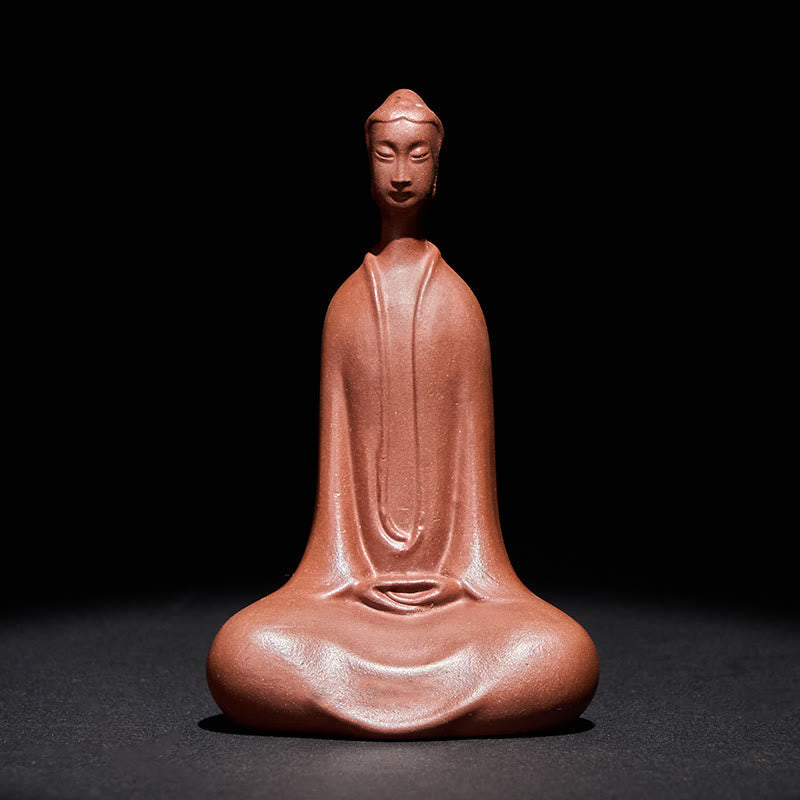 Buddha-Statue Formlos Lila Ton Serenität