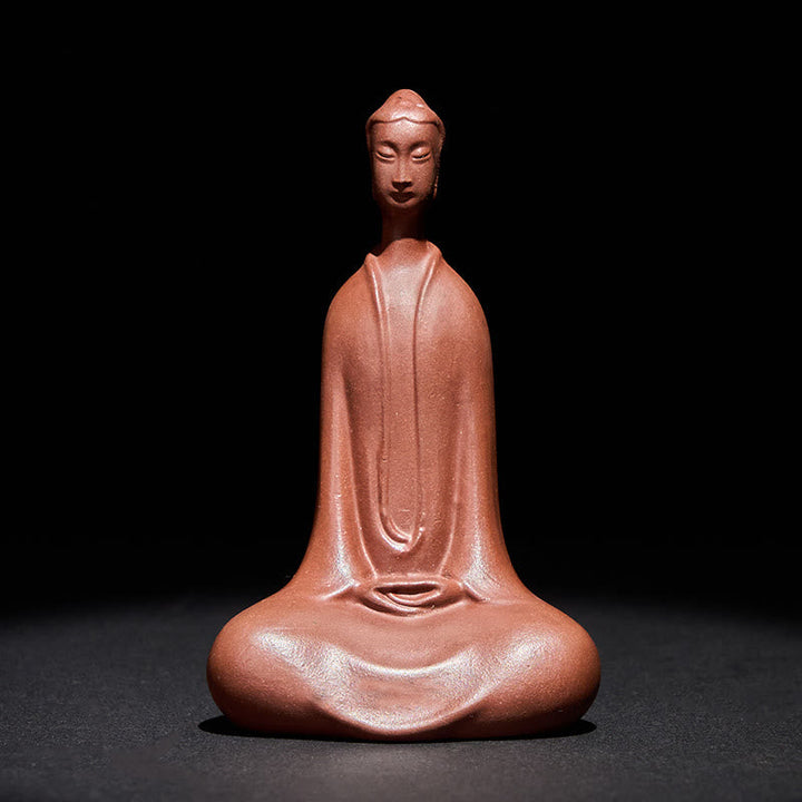 Buddha-Statue Formlos Lila Ton Serenität
