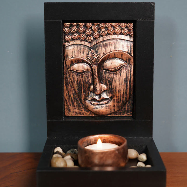 Buddha Statue Hausaltar Gebet Zen Harz Wohnzimmer