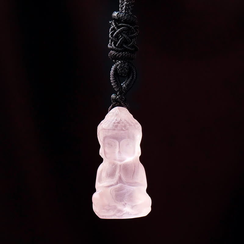 Buddha Statue Kristall Amethyst Anhänger Wohnzimmer