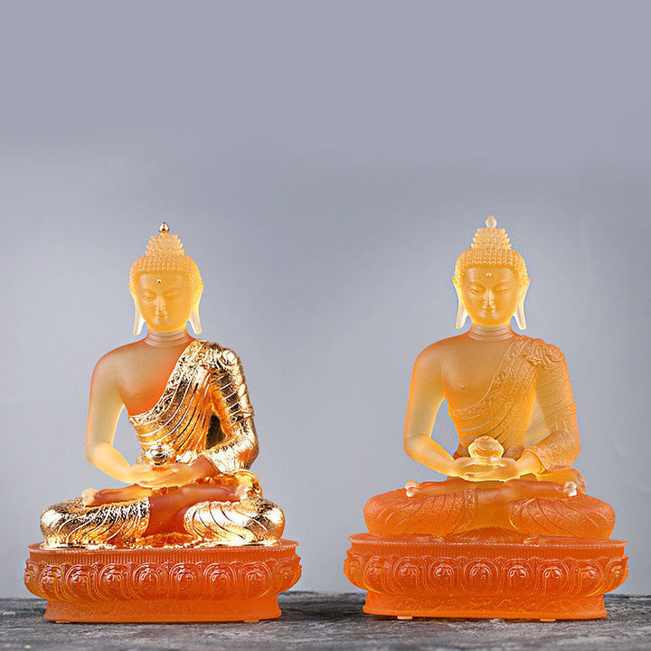 Buddha-Statue Liuli Kunst Serenität Feng Shui