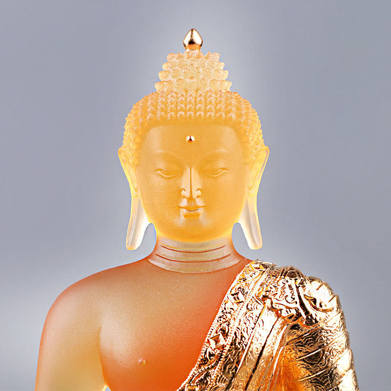 Buddha-Statue Liuli Kunst Serenität Wohnzimmer