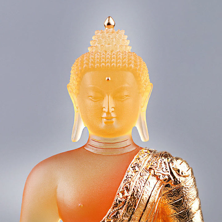 Buddha-Statue Liuli Kunst Serenität Wohnzimmer
