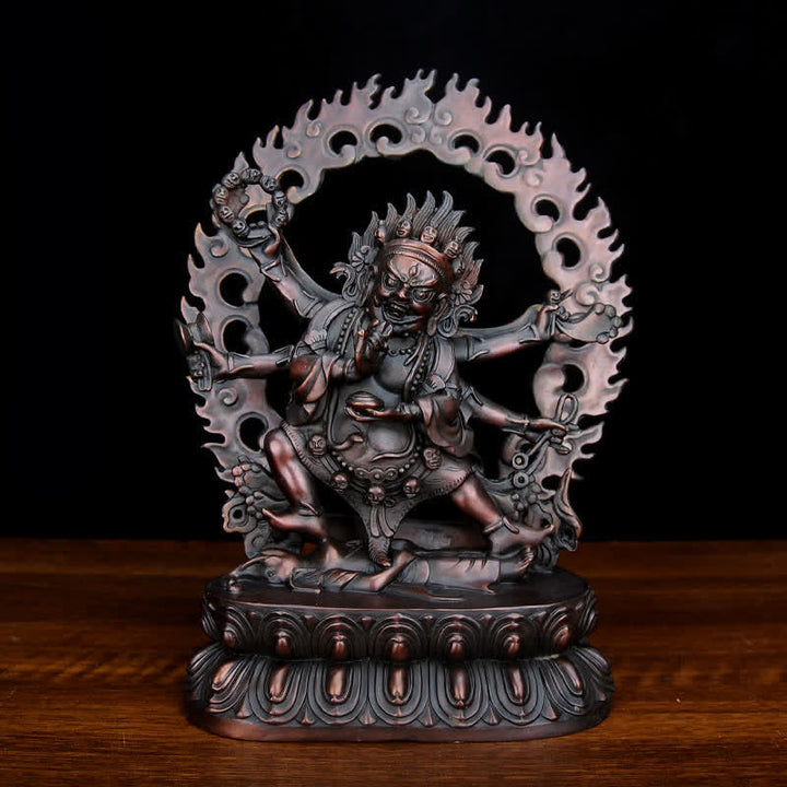 Buddha Statue Mahakala Tibet Kupfer Mitgefühl Deko