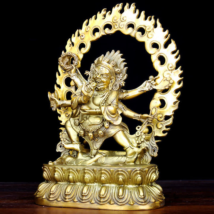 Buddha Statue Mahakala Tibet Kupfer Mitgefühl Feng Shui