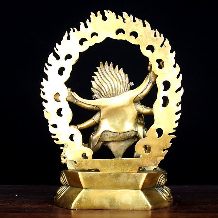 Buddha Statue Mahakala Tibet Kupfer Mitgefühl Glücksbringer