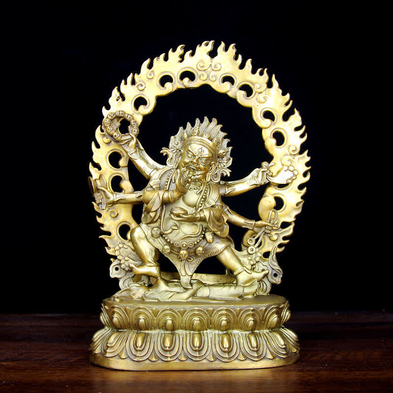 Buddha Statue Mahakala Tibet Kupfer Mitgefühl