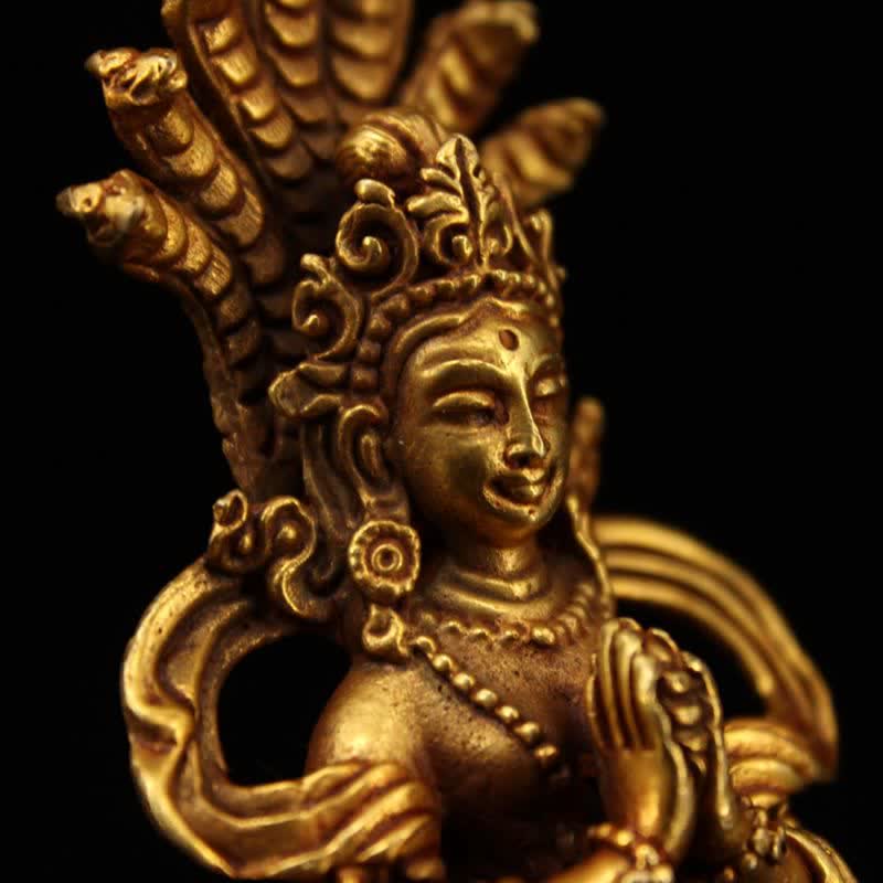 Buddha Statue Nagarjuna Kupfer Schutz Deko