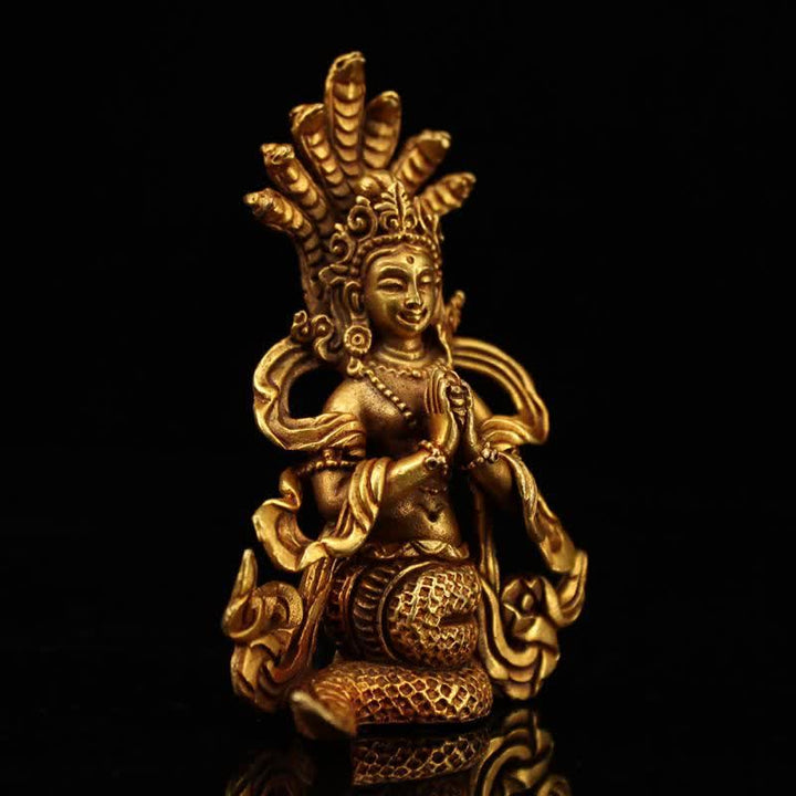 Buddha Statue Nagarjuna Kupfer Schutz Feng Shui