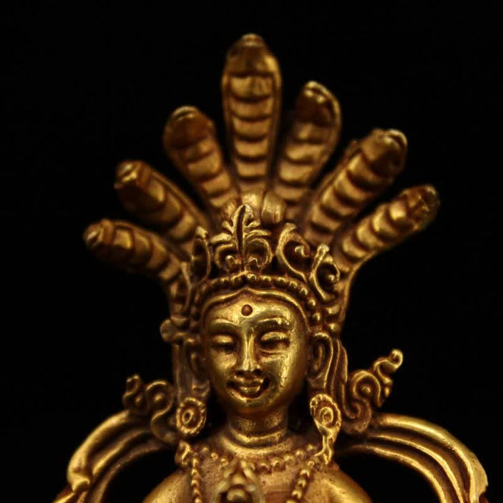 Buddha Statue Nagarjuna Kupfer Schutz Geschenk