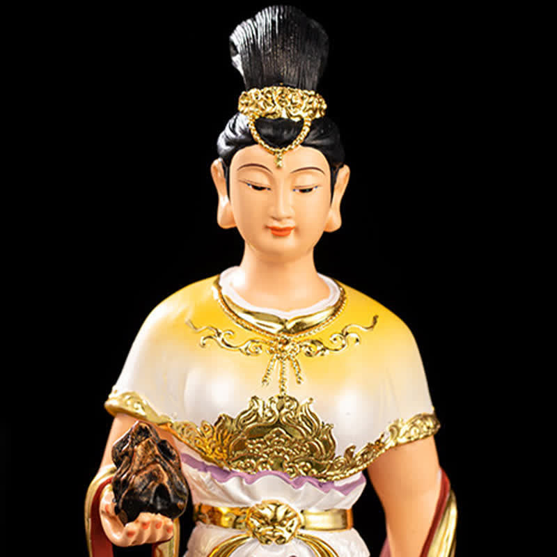 Buddha Statue Nuwa Bodhisattva Harz Schutz Glücksbringer