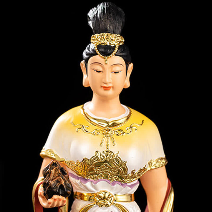 Buddha Statue Nuwa Bodhisattva Harz Schutz Glücksbringer