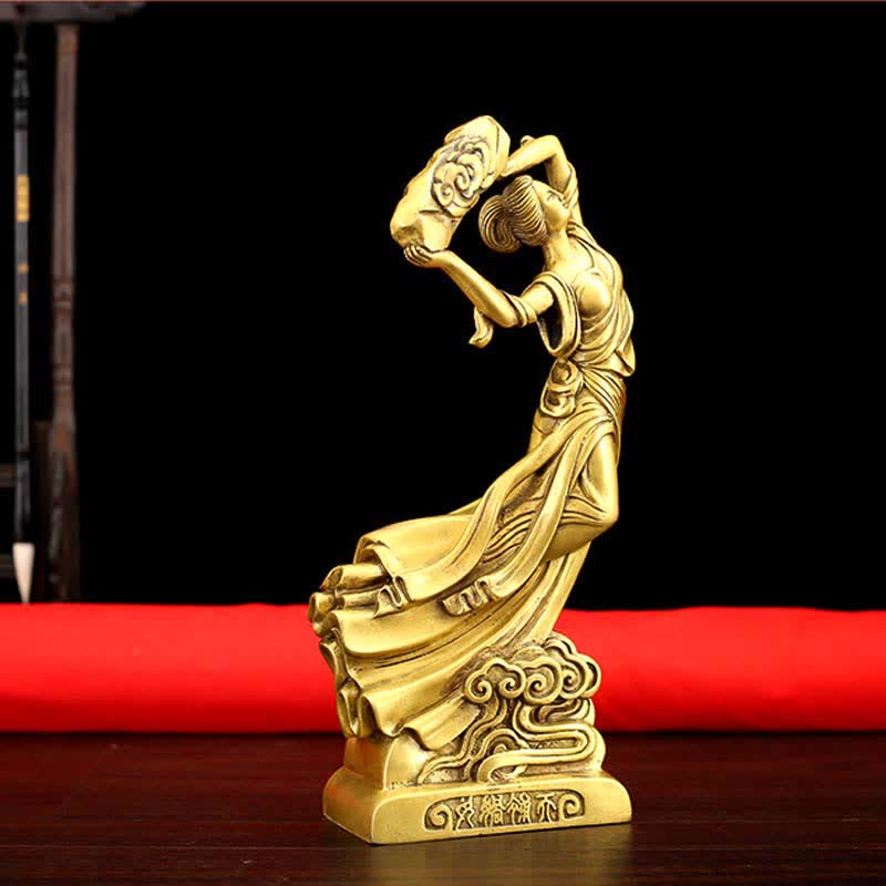 Buddha Statue Nuwa Himmel Kupfer Schutz Deko