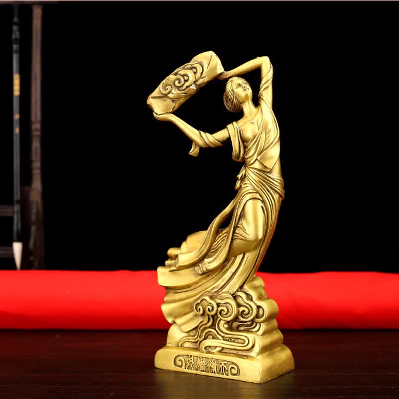 Buddha Statue Nuwa Himmel Kupfer Schutz Feng Shui