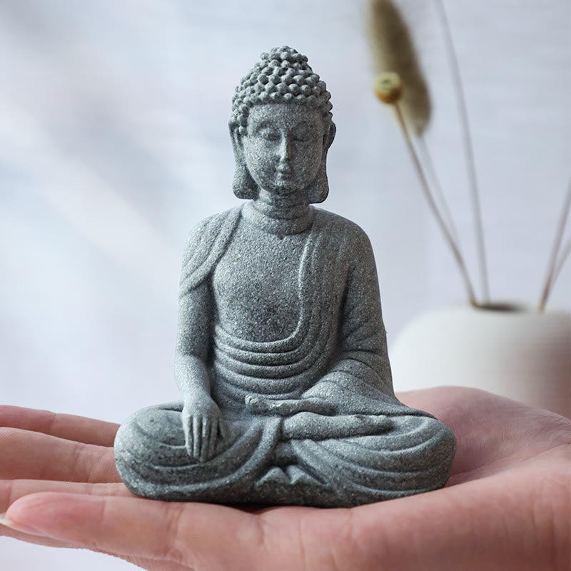 Buddha Statue Tibetisch Heilung Set Wohnzimmer