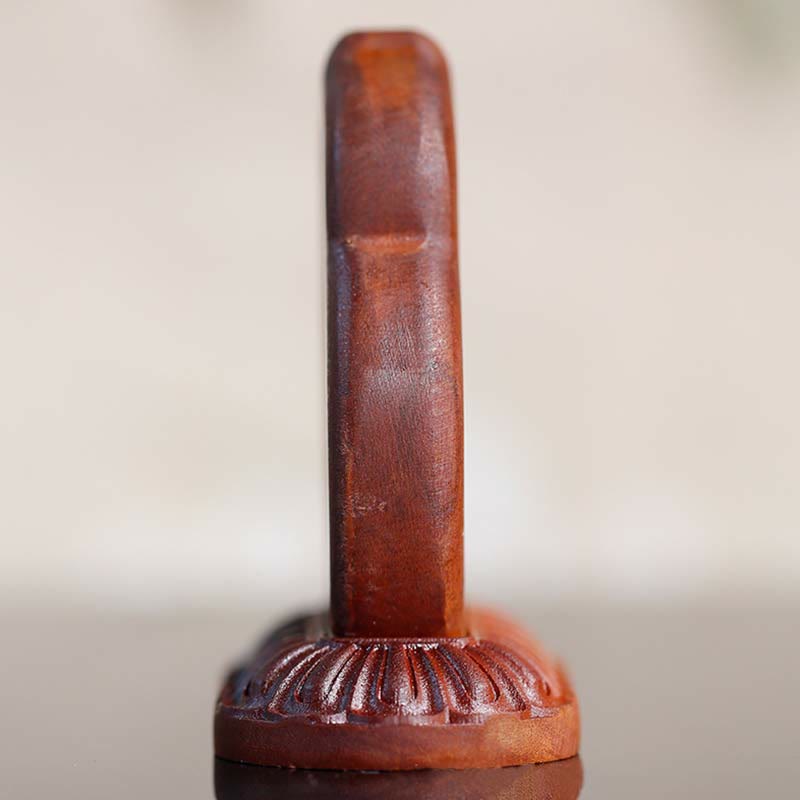 Buddha Statue Vajrasattva Holz Geschnitzt Deko