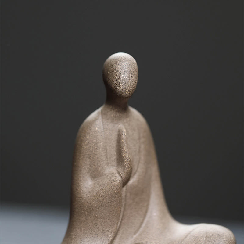 Buddha Statuen Formlos Betend Keramik Deko