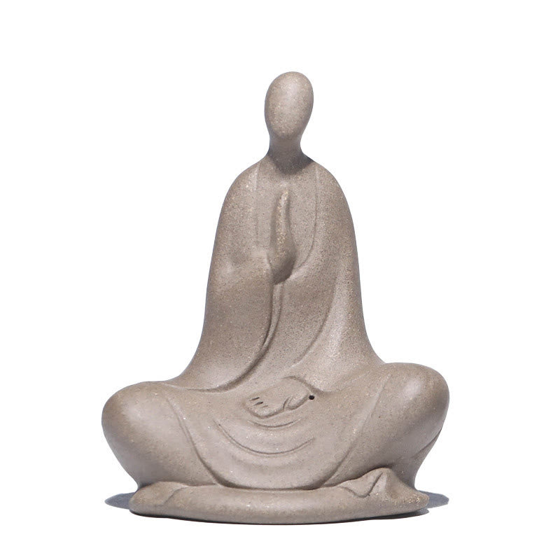 Buddha Statuen Formlos Betend Keramik Wohnzimmer