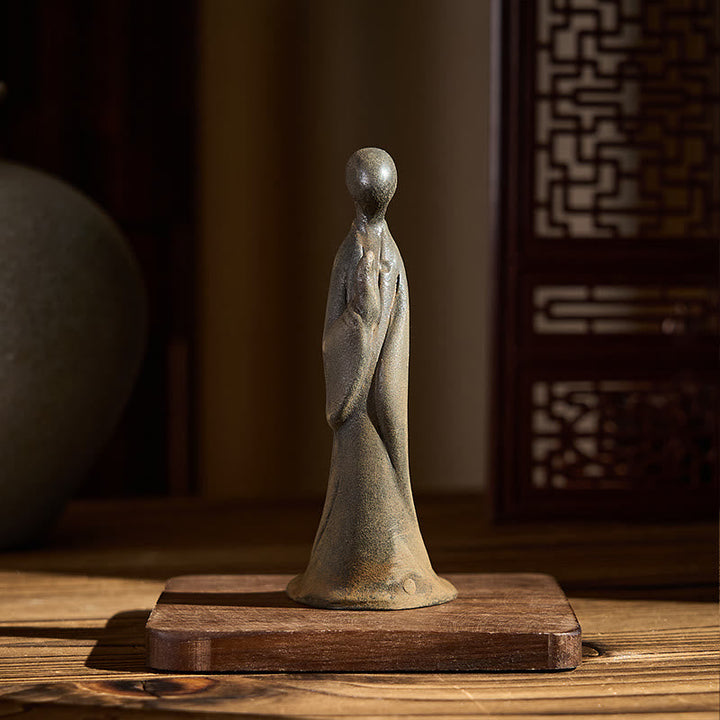 Buddha-Statuen Formlos Stehend Eisen Deko