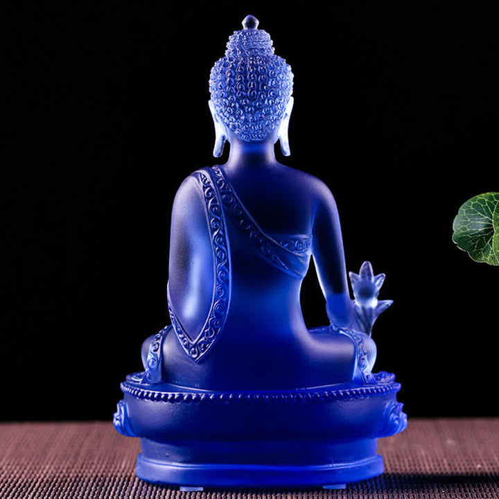 Buddha Statuen Medizin Liuli Kristall Deko