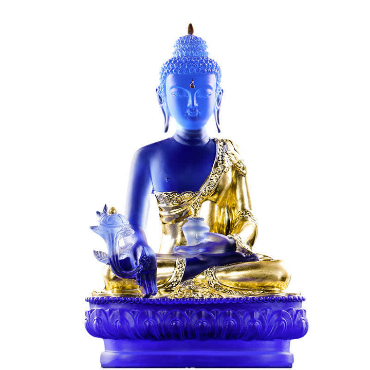 Buddha Statuen Medizin Liuli Kristall Symbol